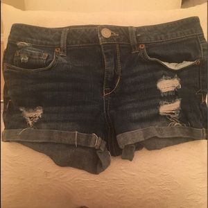 AEROPOSTALE jean shorty shorts